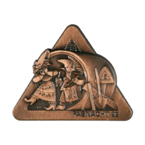 Basler Fasnacht - Blaggedde 2026 Kupfer - Rhymühli Waggis 1980