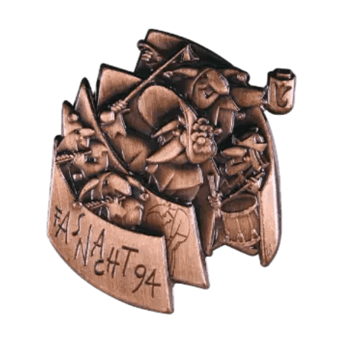 Basler Fasnacht - Blaggedde 2026 Kupfer - Rhymühli Waggis 1980