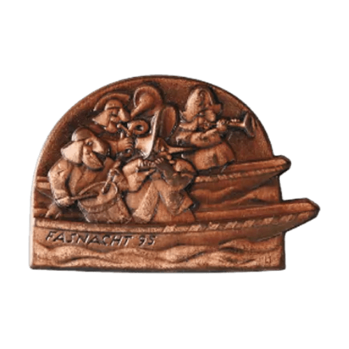 Basler Fasnacht - Blaggedde 2026 Kupfer - Rhymühli Waggis 1980