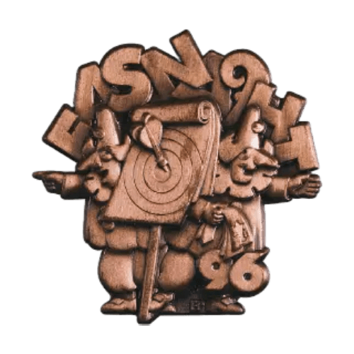 Basler Fasnacht - Blaggedde 2026 Kupfer - Rhymühli Waggis 1980