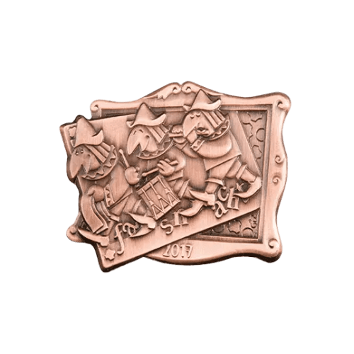 Basler Fasnacht - Blaggedde 2026 Kupfer - Rhymühli Waggis 1980