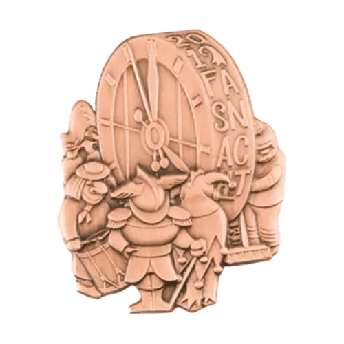 Basler Fasnacht - Blaggedde 2026 Kupfer - Rhymühli Waggis 1980