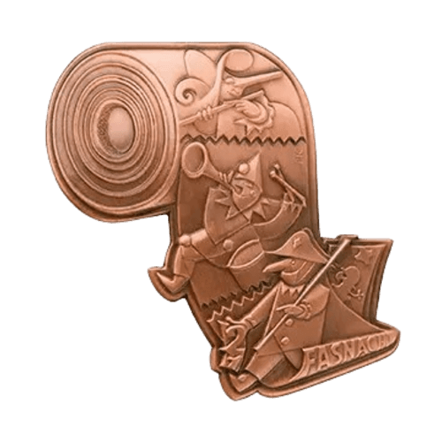 Basler Fasnacht - Blaggedde 2026 Kupfer - Rhymühli Waggis 1980